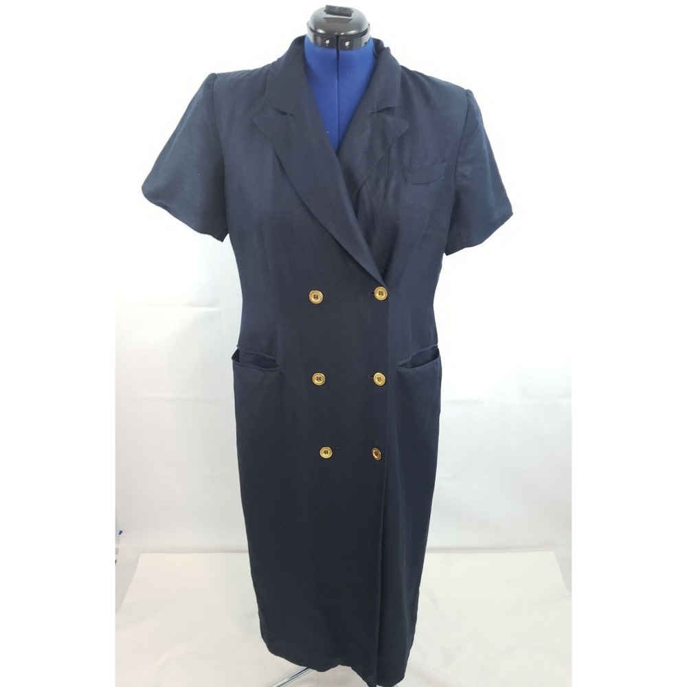 Harve Benard By‎ Benard Holtzman women's Double Breast Shift dress size 14W Y97
